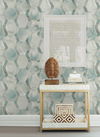 Earthbound Turquoise Wallpaper, by York Wall, 27' length x 2'3" width x 0.02" depth thumbnail 2