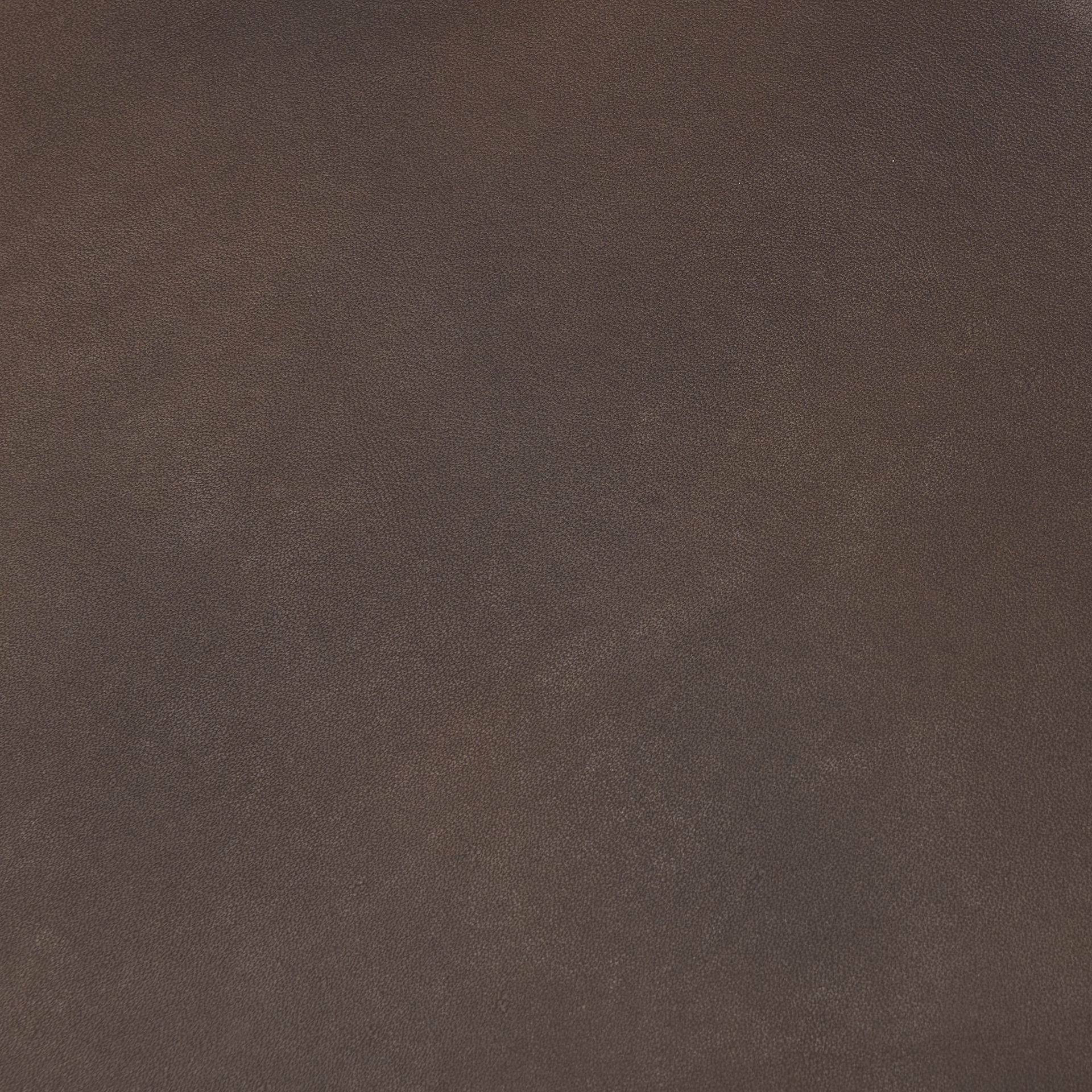 Minara 36' Square Brown Leather Wrapped with Wood Base Ottoman, by Mercana, 36" length x 36" width x 16" height View 3