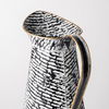 Colette Small Black/White Patterned Vase, Decorative Jar by Mercana, 8.6" length x 7.1" width x 14.4" height thumbnail 6