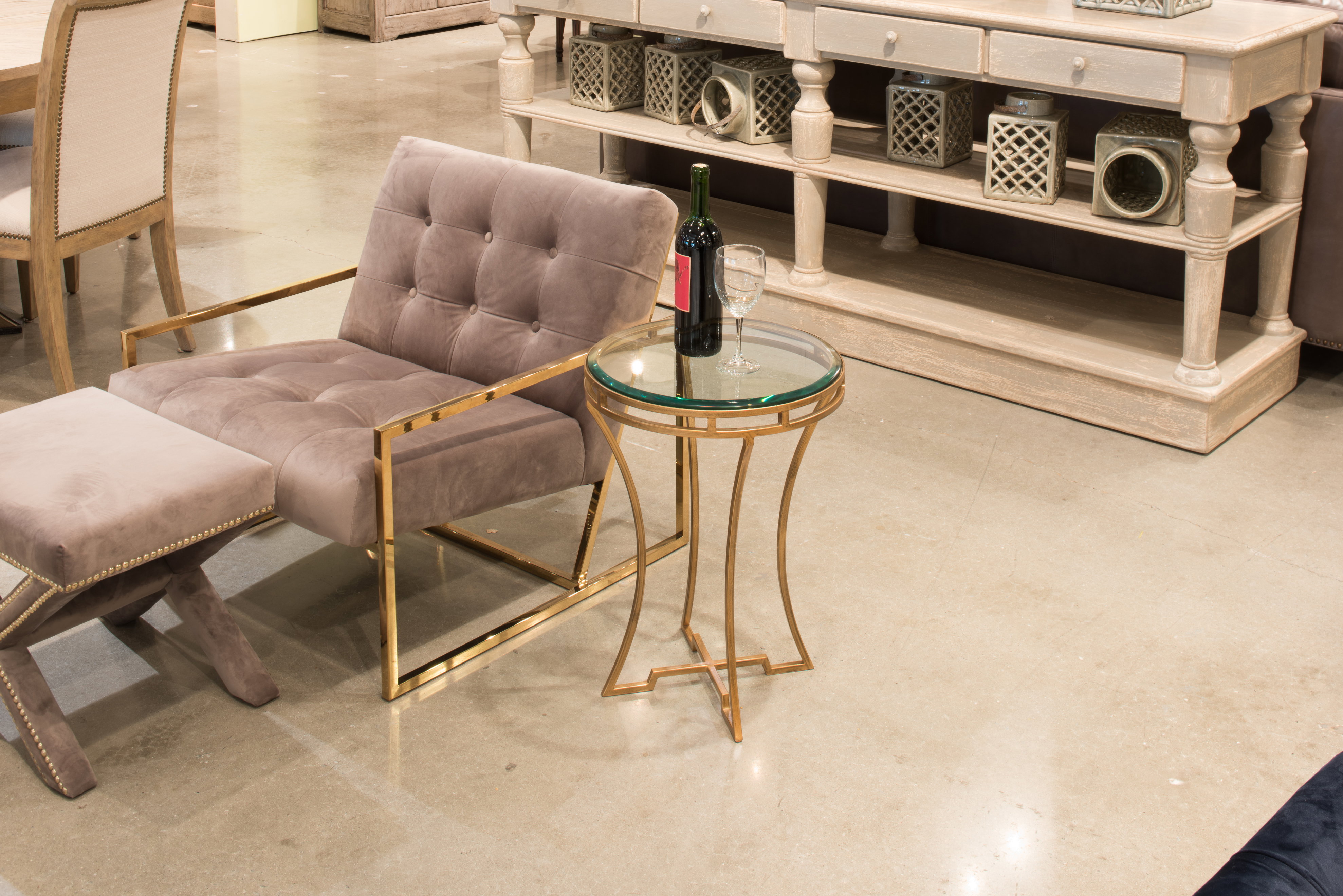 The Wine Money Table, Side & End Table by Sarreid, 16" length x 16" width x 22" height View 13