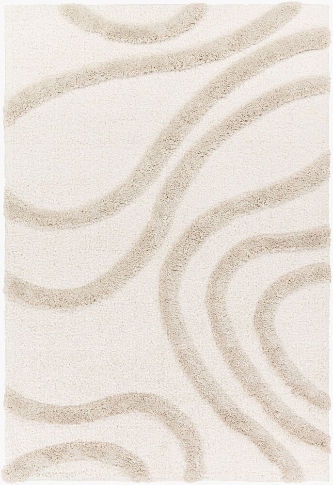 Hudson Shag Machine Woven Rug, by Surya, 1'3.75" length x 1'3.75" width