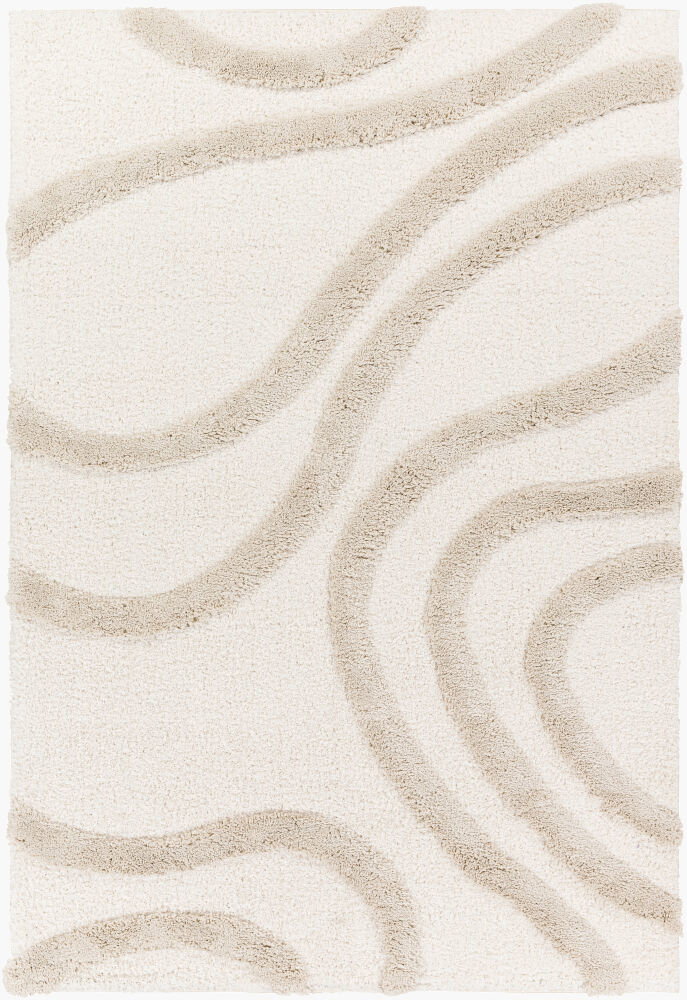Hudson Shag Machine Woven Rug, by Surya, 1'3.75" length x 1'3.75" width