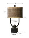 Stabina Metal Table Lamp, by Uttermost, 1'5" width x 2'5.5" height x 10" depth thumbnail 3
