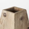 Allen IV Short Natural Brown Wood Oval Vase thumbnail 6