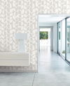 Primitive Vines White & Cream Wallpaper thumbnail 1