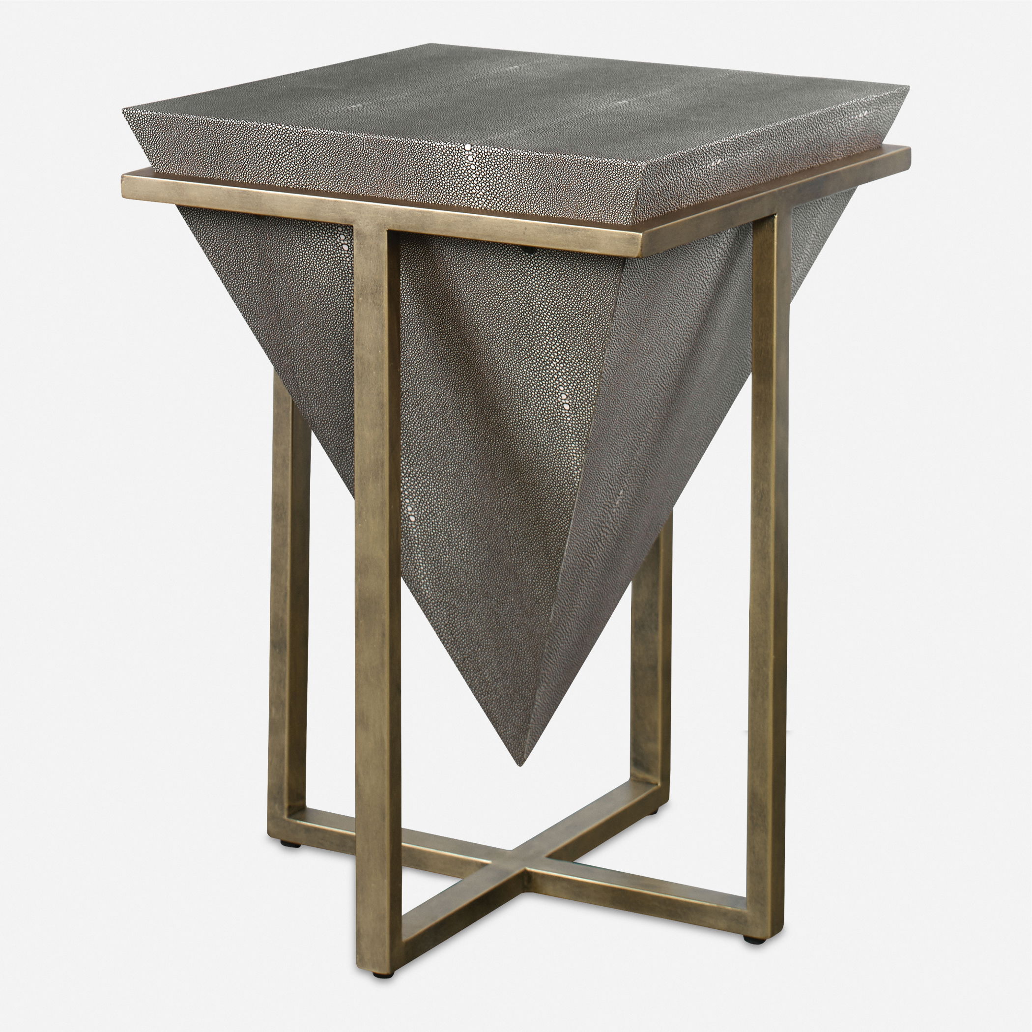 Bertrand Shagreen Accent Table large image 