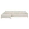 Farrow Sectional Flecked Oat Left, Sectional Sofa by Moe's Home, 130.5" width x 31.75" height x 61.5" depth thumbnail 1