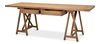 Sawhorse Desk, Natural Polished Old Pine, by Sarreid, 87" length x 33" width x 30" height thumbnail 9
