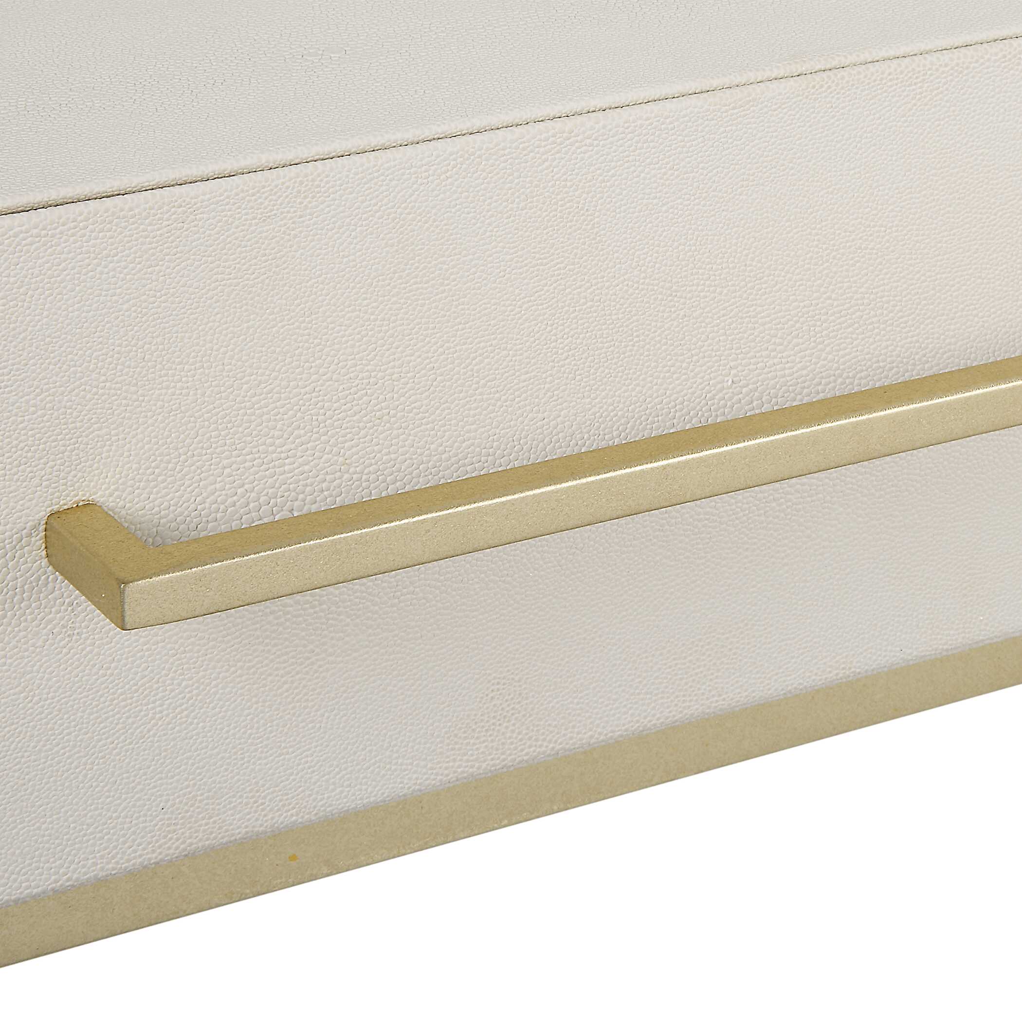 Jewel Modern White Desk, Furniture by Uttermost, 48" width x 30" height x 22" depth View 7