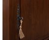 Dante Hall Cabinet, Walnut, Cabinets & Sideboard by Sarreid, 26" length x 7" width x 35" height thumbnail 5