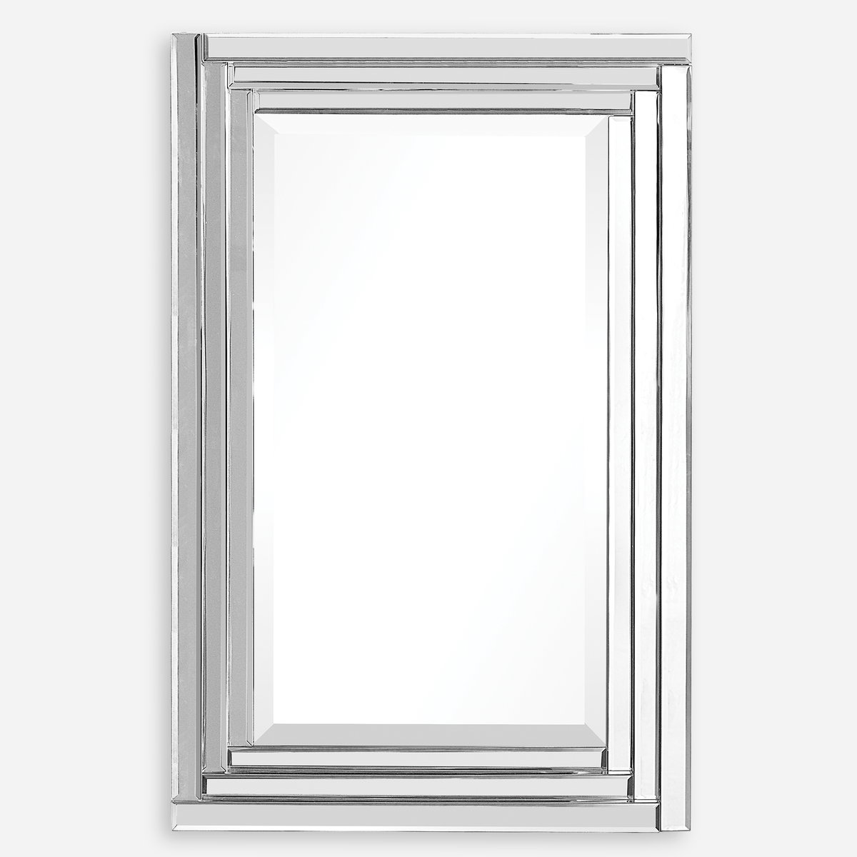 Alanna Frameless Vanity Mirror, by Uttermost, 1'10" width x 2'10" height x 2" depth View 1