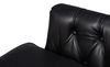 Coolidge Leather Swivel Chair, Black, Seating by Sarreid, 30" length x 28" width x 31" height thumbnail 12