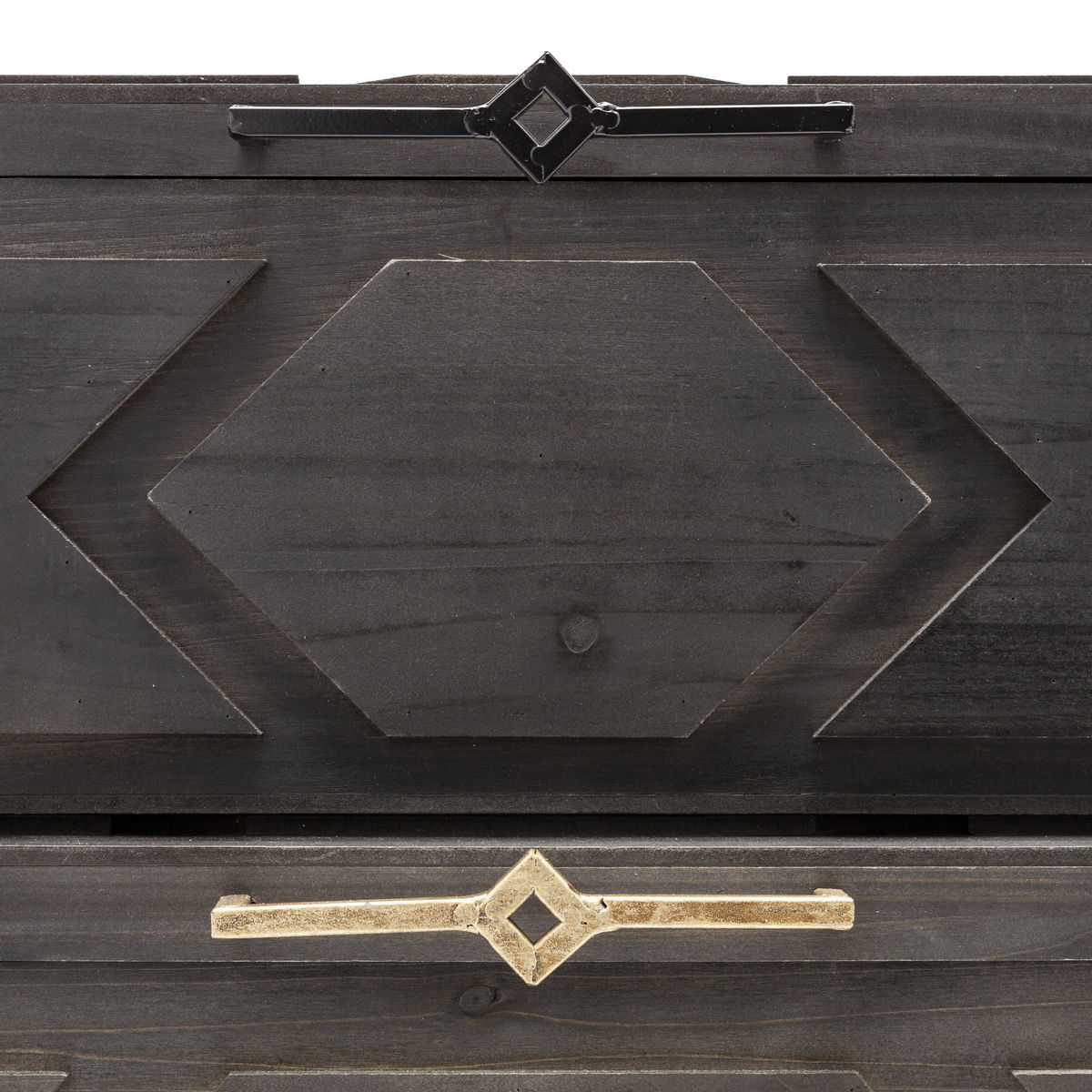 Cassia Set of 2 Brown Wooden Boxes, by Mercana, 11" length x 20" width x 9.87" height View 7