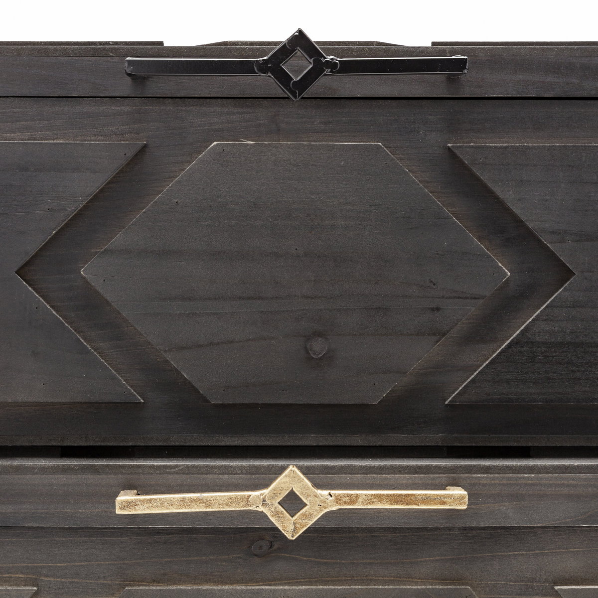 Cassia Set of 2 Brown Wooden Boxes, by Mercana, 11" length x 20" width x 9.87" height View 7