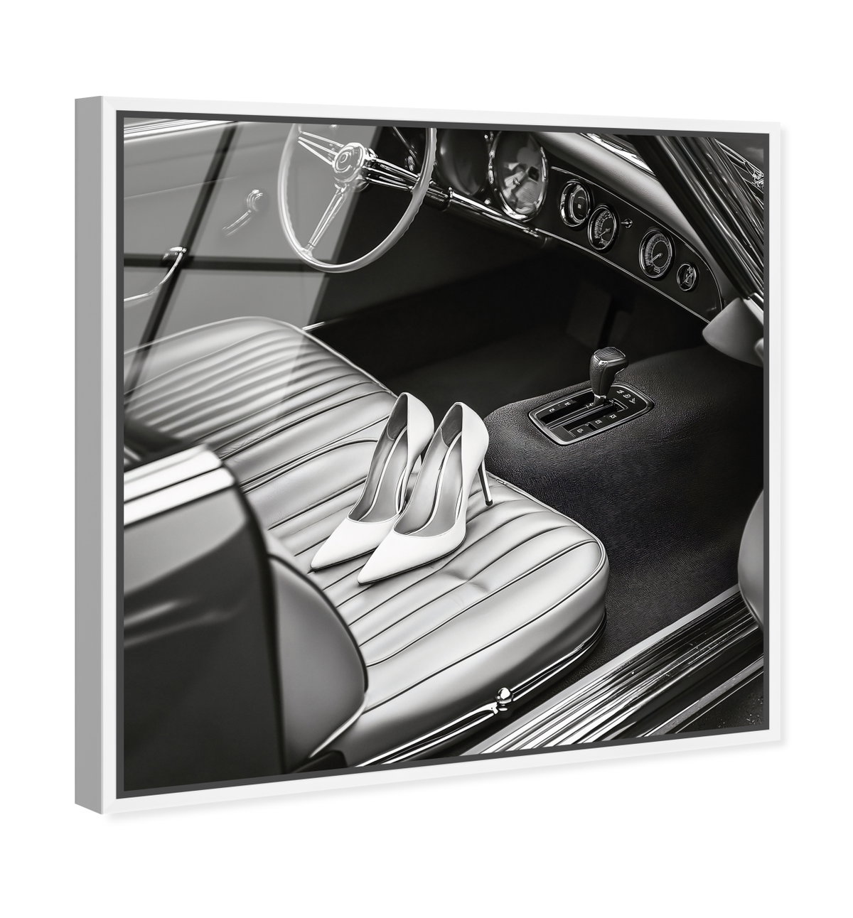 Vintage Car Scene (No Embellishment), Art by Oliver Gal,  30x30 View 2