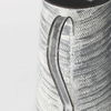 Serena II 11.2H Large Gray/White Textured Metal Jug, Decorative Jar by Mercana, 10" length x 7.1" width x 10.6" height thumbnail 8