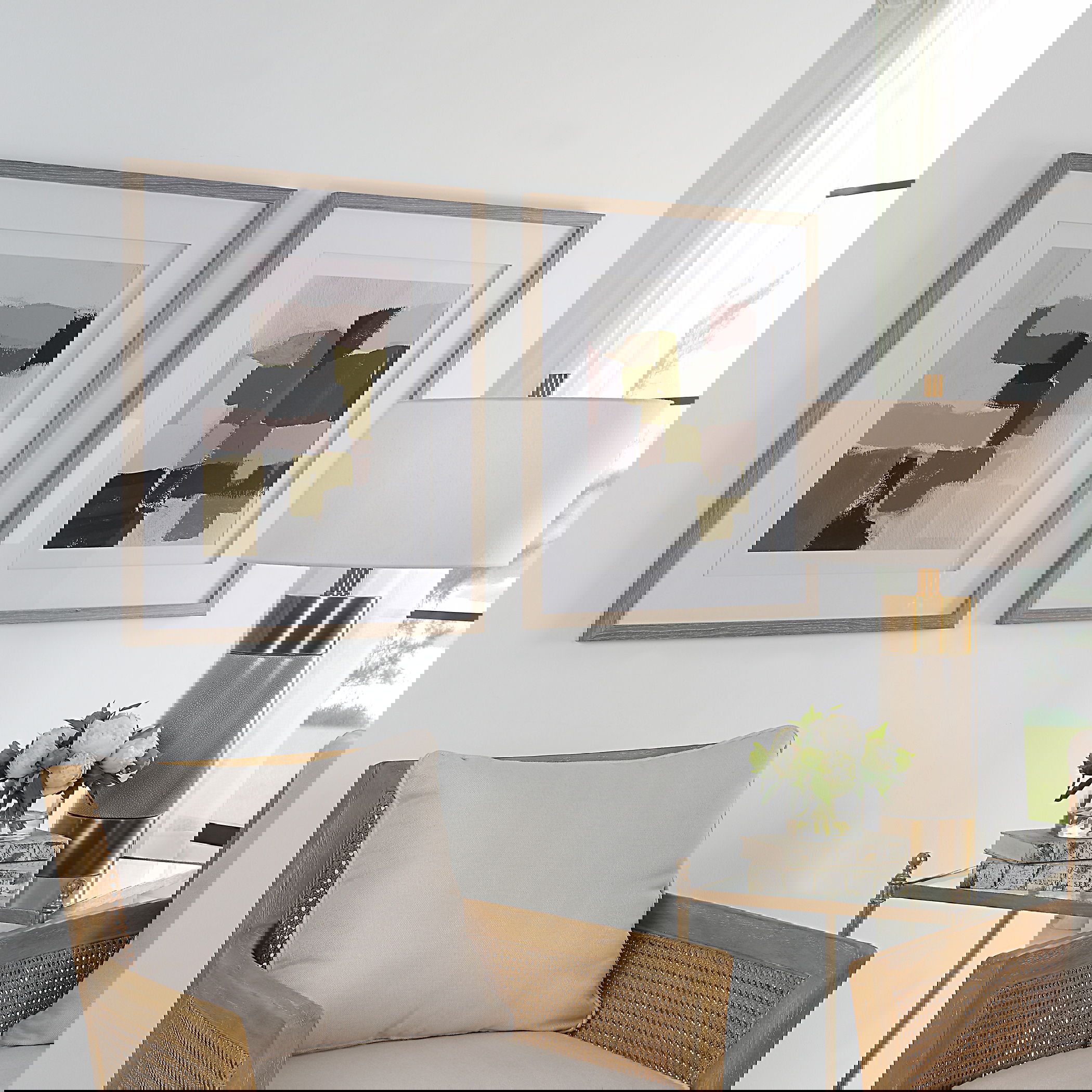 Color Block Framed Prints Set/2, Painting by Uttermost, 26.5" width x 30.5" height x 1" depth View 2