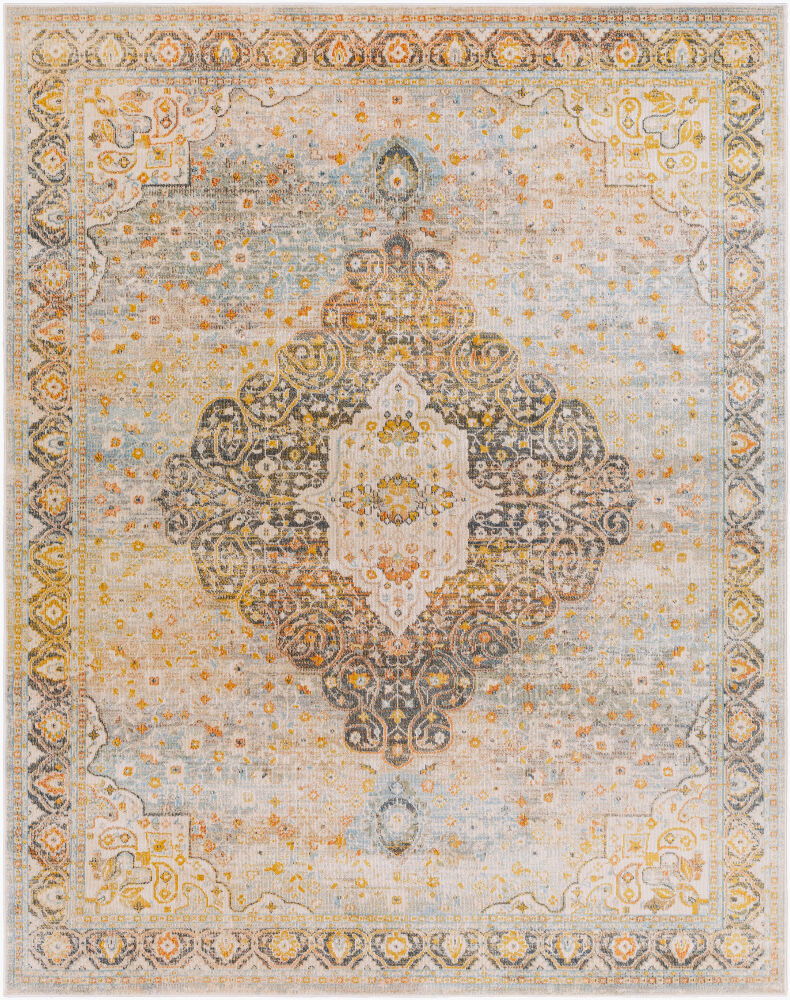 Jamila Machine Woven Rug, by Surya, 1'3.75" length x 1'3.75" width