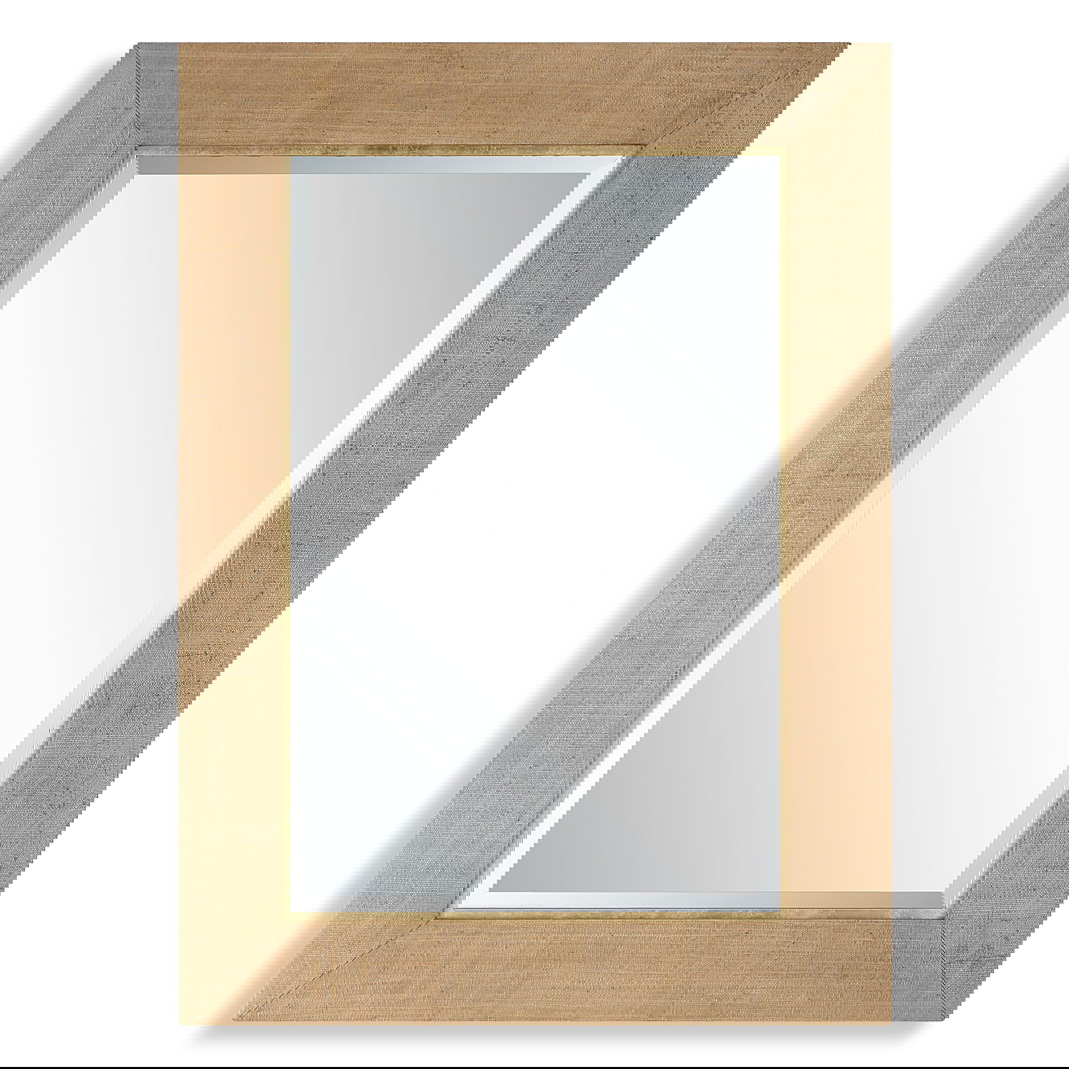 Bungalow Grass Cloth Mirror large image 