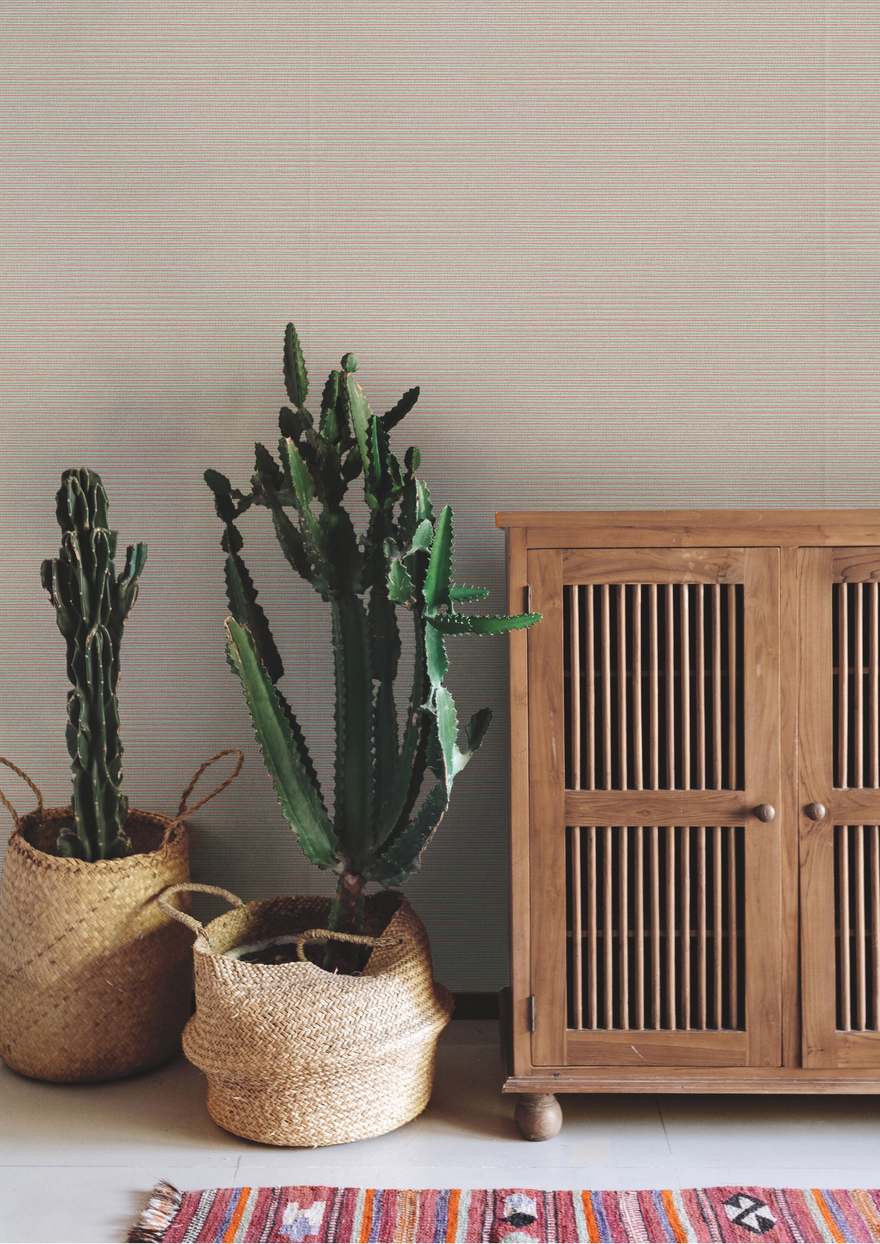 Boucle Coral Wallpaper, by York Wall, 27' length x 2'3" width x 0.02" depth View 2