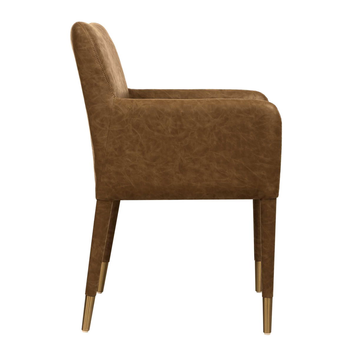 Conifer Camel Dining Armchair, Dining Chair by Uttermost, 23" width x 34" height x 23" depth View 5
