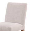 Larkin Dining Chair Set of 2 Taupe, by Dovetail, 20.5" width x 34.5" height x 26" depth thumbnail 6