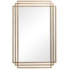 Amherst Brushed Gold Mirror, by Uttermost, 1'11.62" width x 3'0.5" height x 1.5" depth thumbnail 1