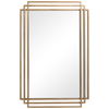 Amherst Brushed Gold Mirror, by Uttermost, 23.62" width x 36.5" height x 1.5" depth thumbnail 1