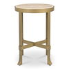 Holli Side Table Travertine, Side & End Table by Moe's Home, 16" width x 23" height x 16" depth thumbnail 3