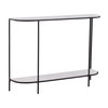 Brian Console Table White, by Dovetail, 43" width x 31.7" height x 11.4" depth thumbnail 1