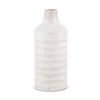 Tisha Large White with Terracotta Distressing Metal Vase thumbnail 0