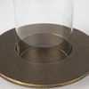 Vivian Gold Metal and Glass Hurricane Candle Holder (Set of 2) thumbnail 6