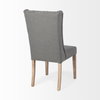 Mackenzie High-Back Dining Side Chair | Gray Plush Linen with Ash Wood, Dining Chair by Mercana, 20.25" length x 24" width x 40.5" height thumbnail 6