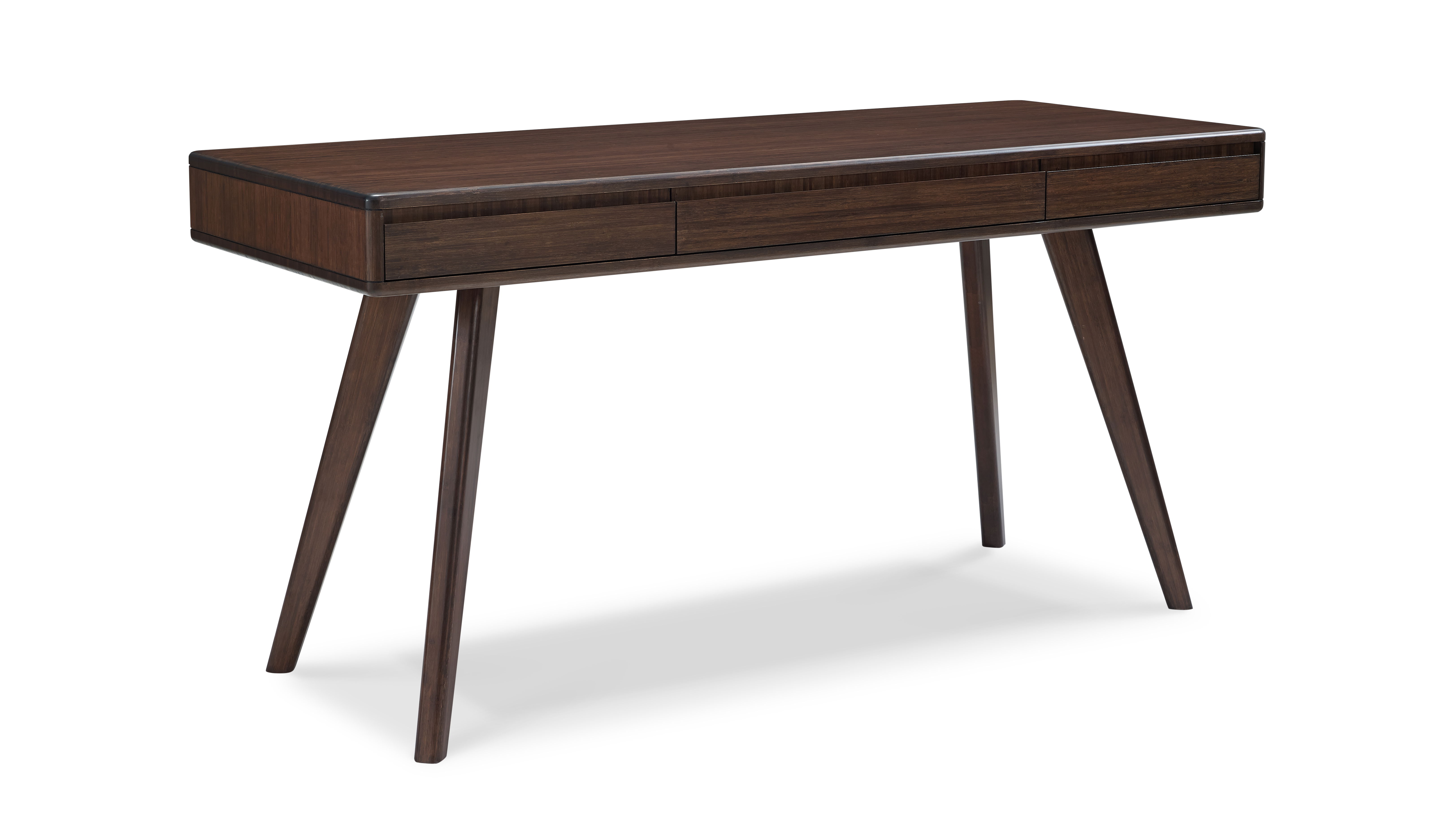 Currant Writing Desk, Black Walnut, by Greenington, 60" length x 24" width x 30" height View 1