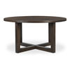 Joel Dining Table Dark Brown, by Moe's Home, 60" width x 30" height x 60" depth thumbnail 1