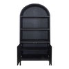 Wilde Display Cabinet Black Oak, Cabinets & Sideboard by Moe's Home, 37.5" width x 79" height x 16.5" depth thumbnail 3