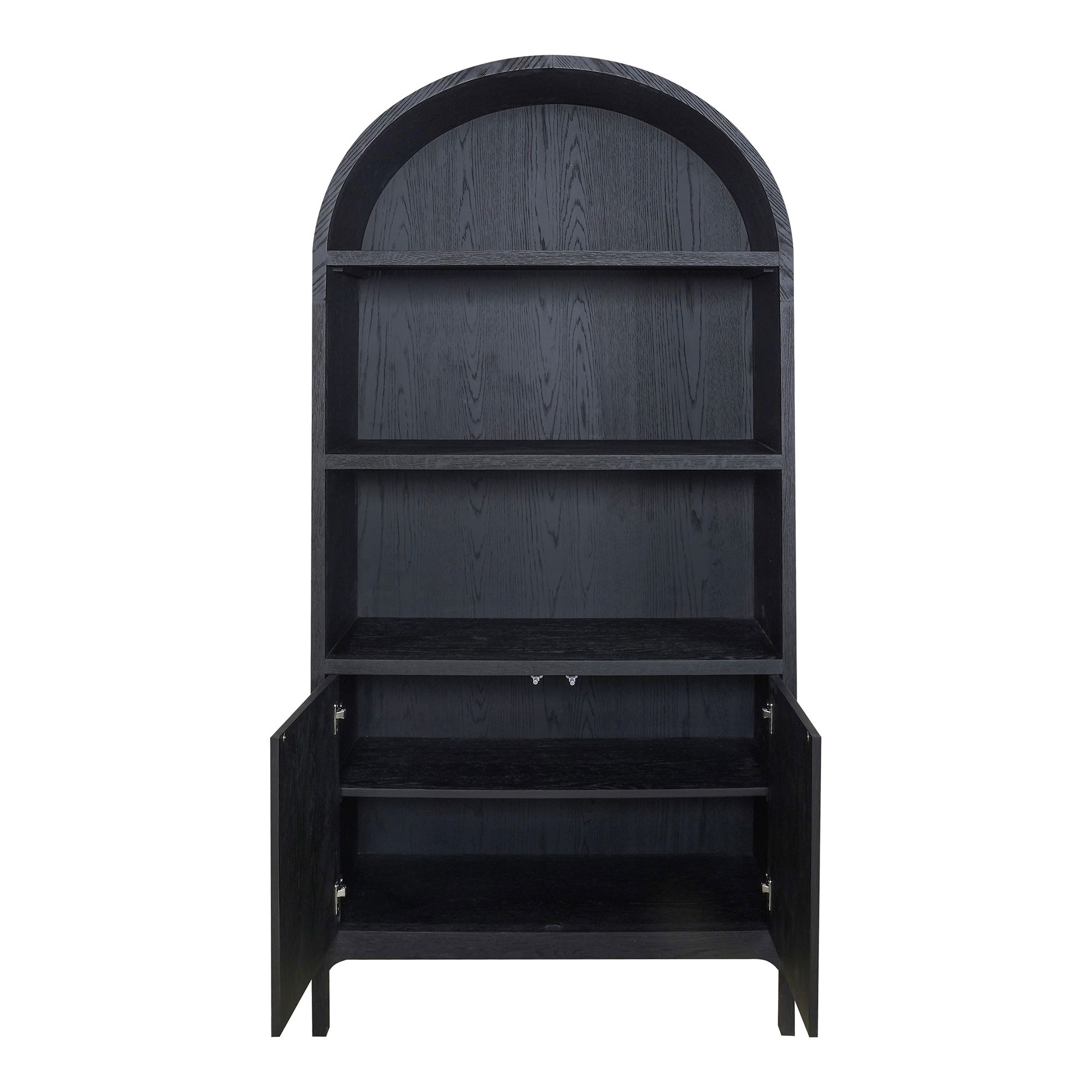 Wilde Display Cabinet Black Oak large image 