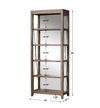Delancey Weathered Oak Etagere, Furniture by Uttermost, 36" width x 90" height x 18" depth thumbnail 3