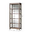 Delancey Weathered Oak Etagere, Shelving & Bookcase by Uttermost, 36" width x 90" height x 18" depth thumbnail 3
