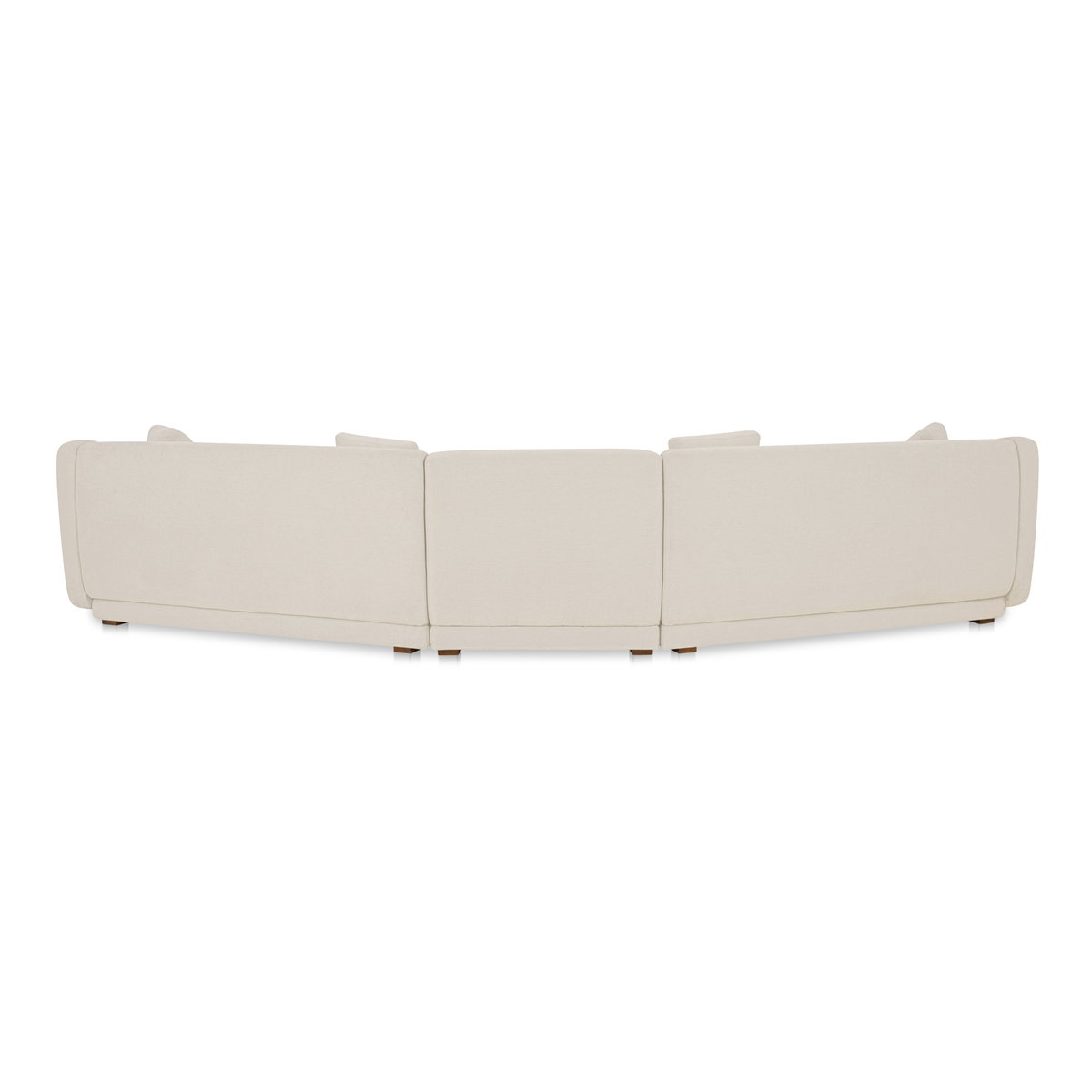 Fraser 3 Piece Modular Sectional With Slipper Off White, Sectional Sofa by Moe's Home, 163" width x 31.5" height x 34.29" depth View 3