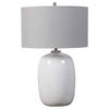 Winterscape White Glaze Table Lamp, by Uttermost, 17" width x 26" height x 17" depth thumbnail 5