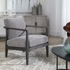 Brunei Modern Gray Accent Chair, Furniture by Uttermost, 28.25" width x 33.5" height x 32.5" depth thumbnail 2