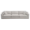 Rue Modular Sofa Flecked Grey, Sofas & Sectional by Moe's Home, 136.2" width x 23.6" height x 41" depth thumbnail 1
