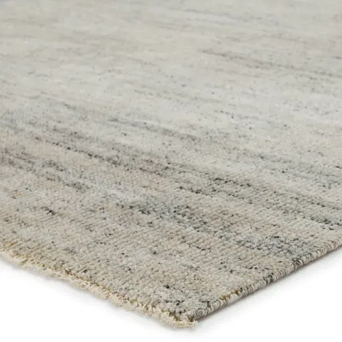 Jaipur Living Origin SAG12 Handknotted Solid White and Gray Runner Rug (3