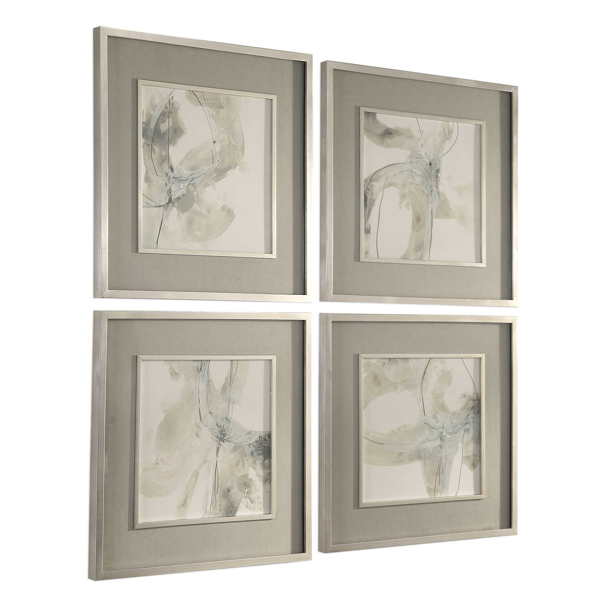 Divination Abstract Art Set/4, by Uttermost, 25.12" width x 25.12" height x 1.5" depth View 4