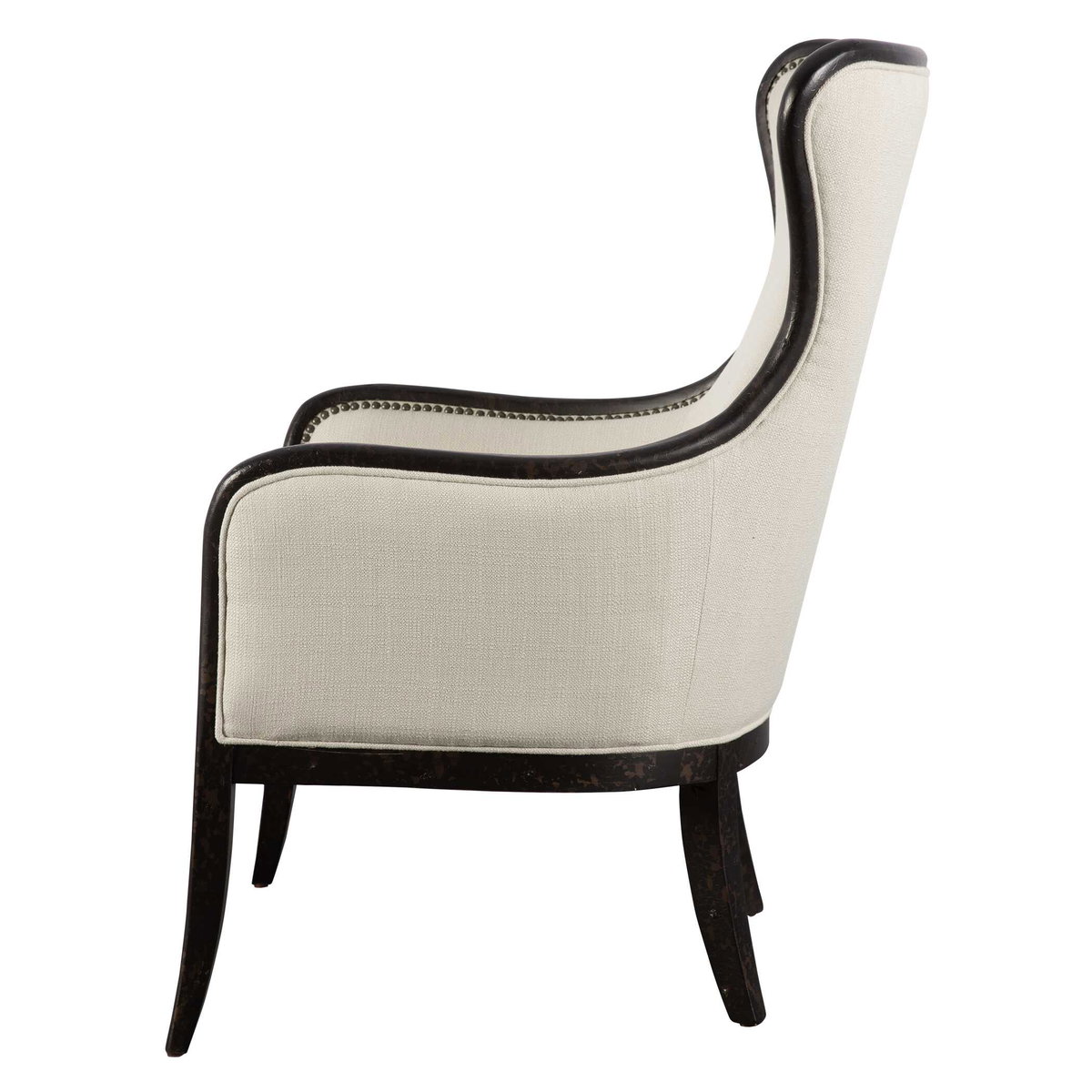 Sandy Wing Back Armchair, Accent Chair by Uttermost, 29" width x 41" height x 30" depth View 7