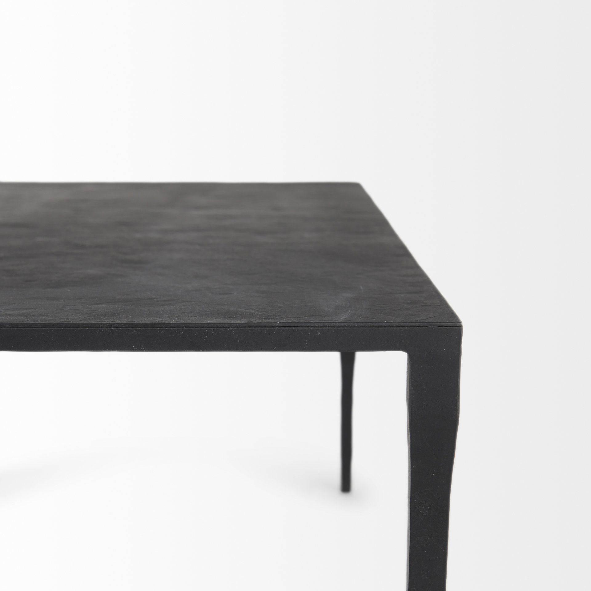 Timothy 42.0 X 22.0 X 15.5 Ebony Black Iron Coffee Table large image 