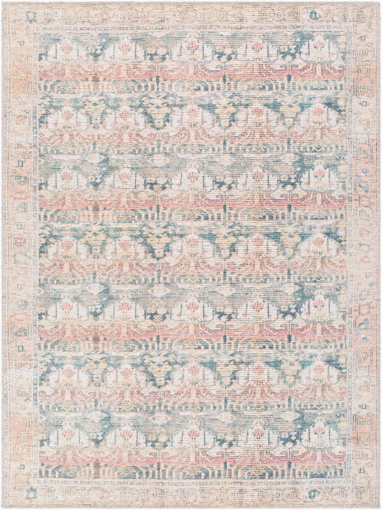 Vinny Machine Woven Rug, by Surya, 1'3.75" length x 1'3.75" width