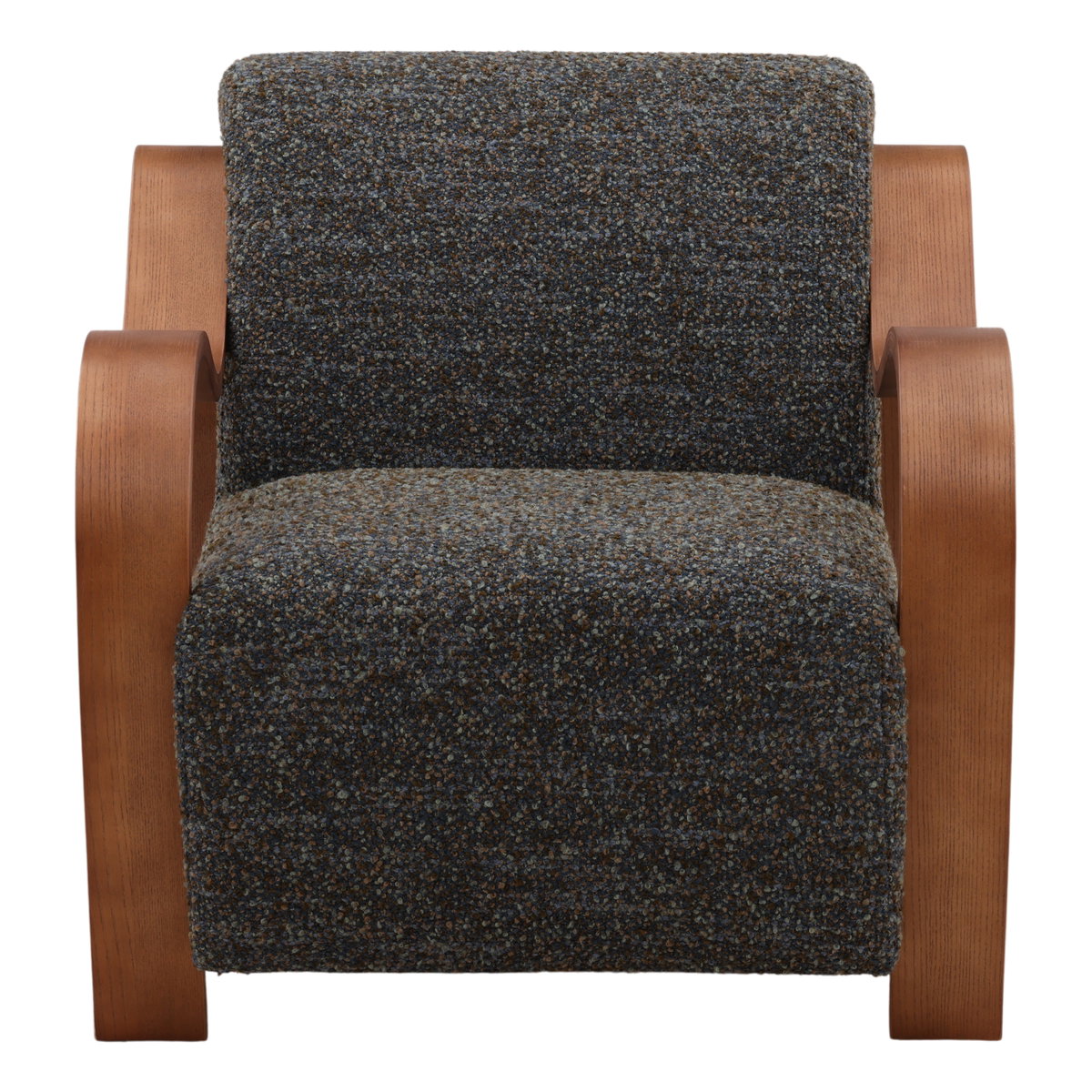 Amabel Occasional Chair Blue, Accent Chair by Dovetail, 30" width x 28.75" height x 36.5" depth View 2