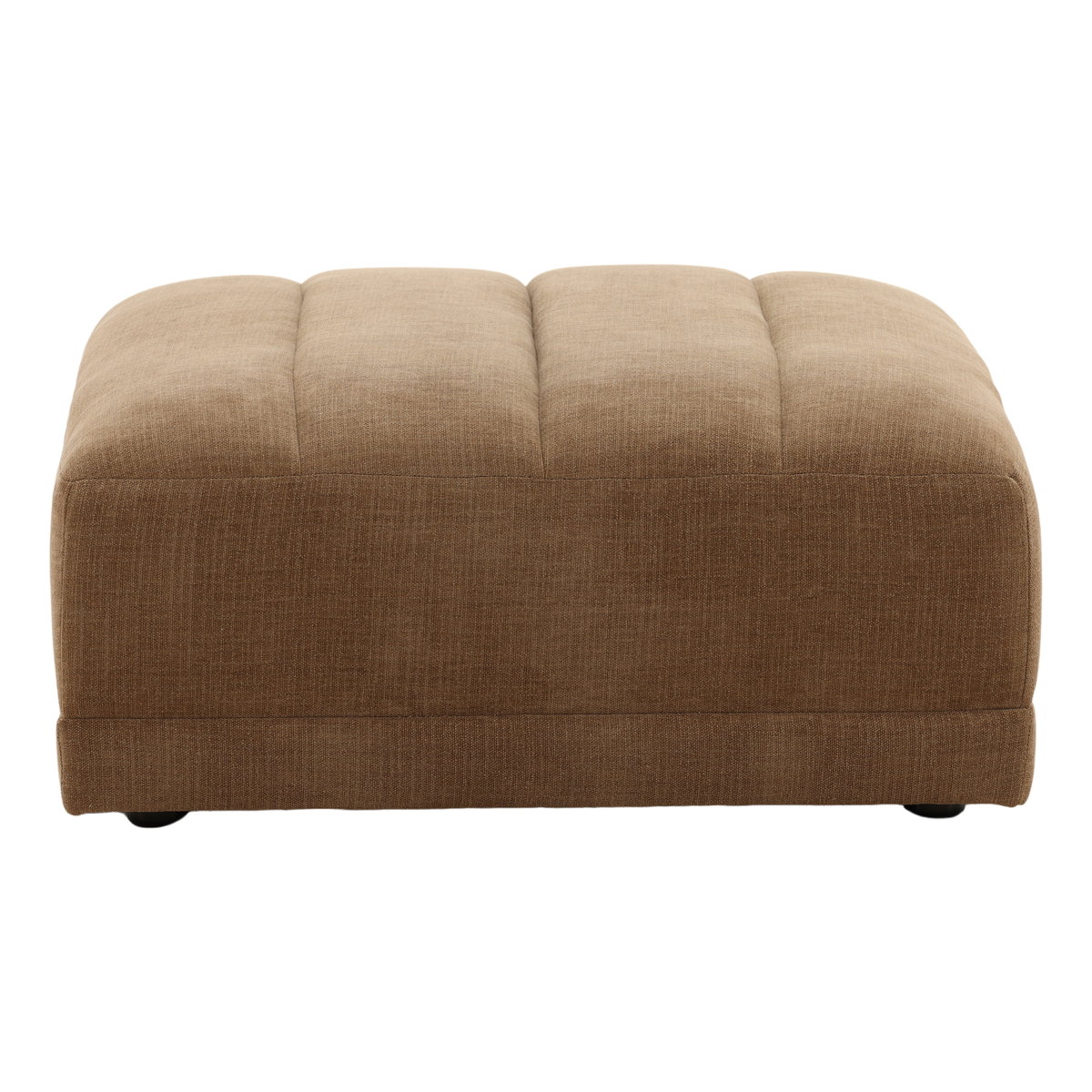 Magda Ottoman Brown, by Dovetail, 35.75" width x 17" height x 36.25" depth View 2
